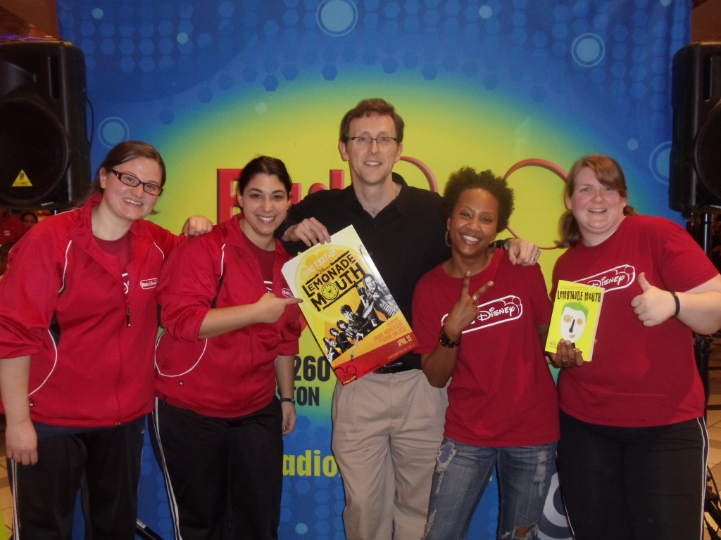 Radio Disney and author Mark Peter Hughes at 1st public Lemonade Mouth