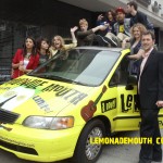 Author Mark Peter Hughes and the cast of Lemonade Mouth